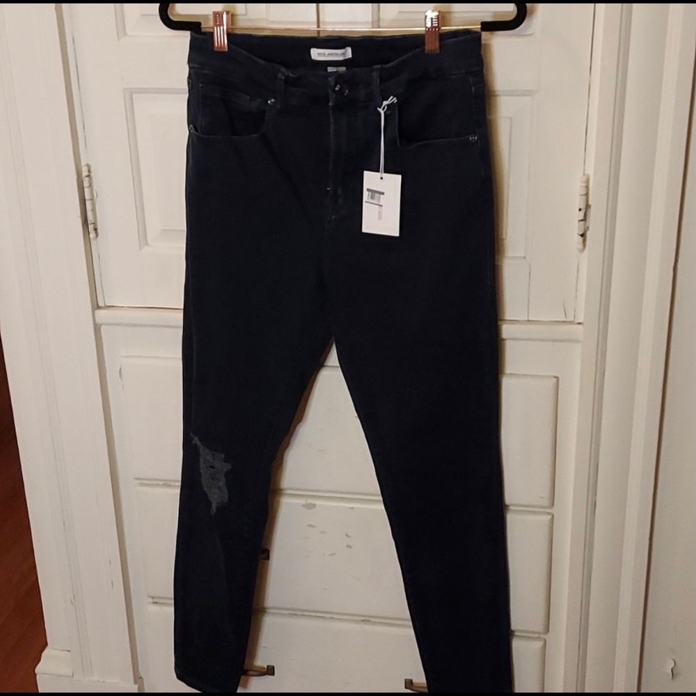 Good American Good Legs Distressed Skinny Jeans NWT